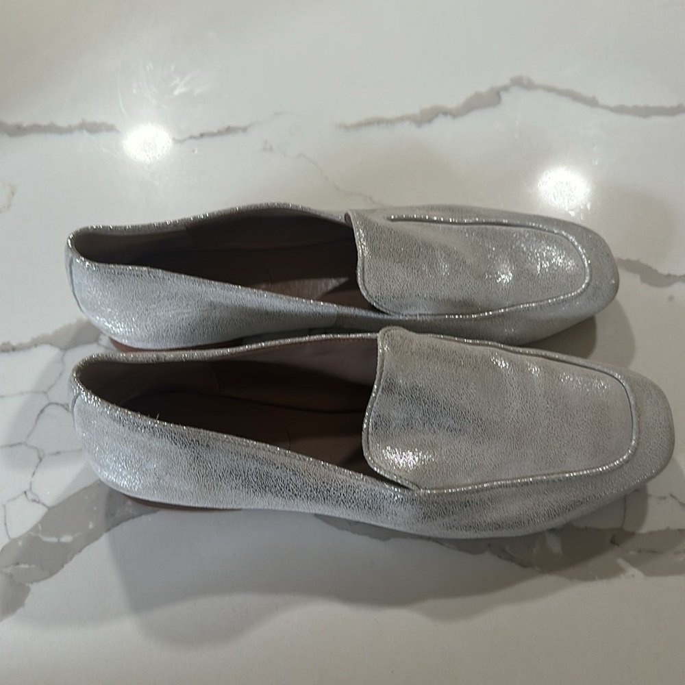 Donald J. Pliner Silver Loafer